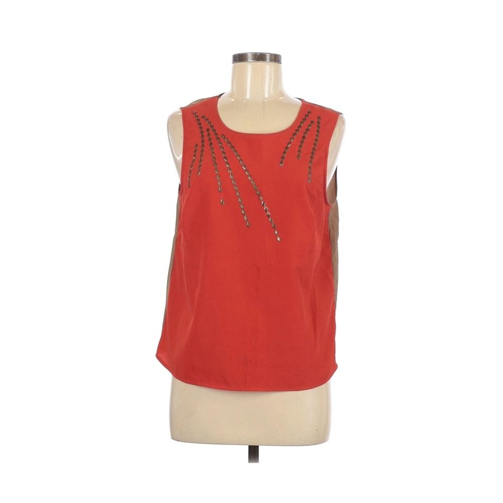 Petticoat Alley Red Sleeveless Blouse